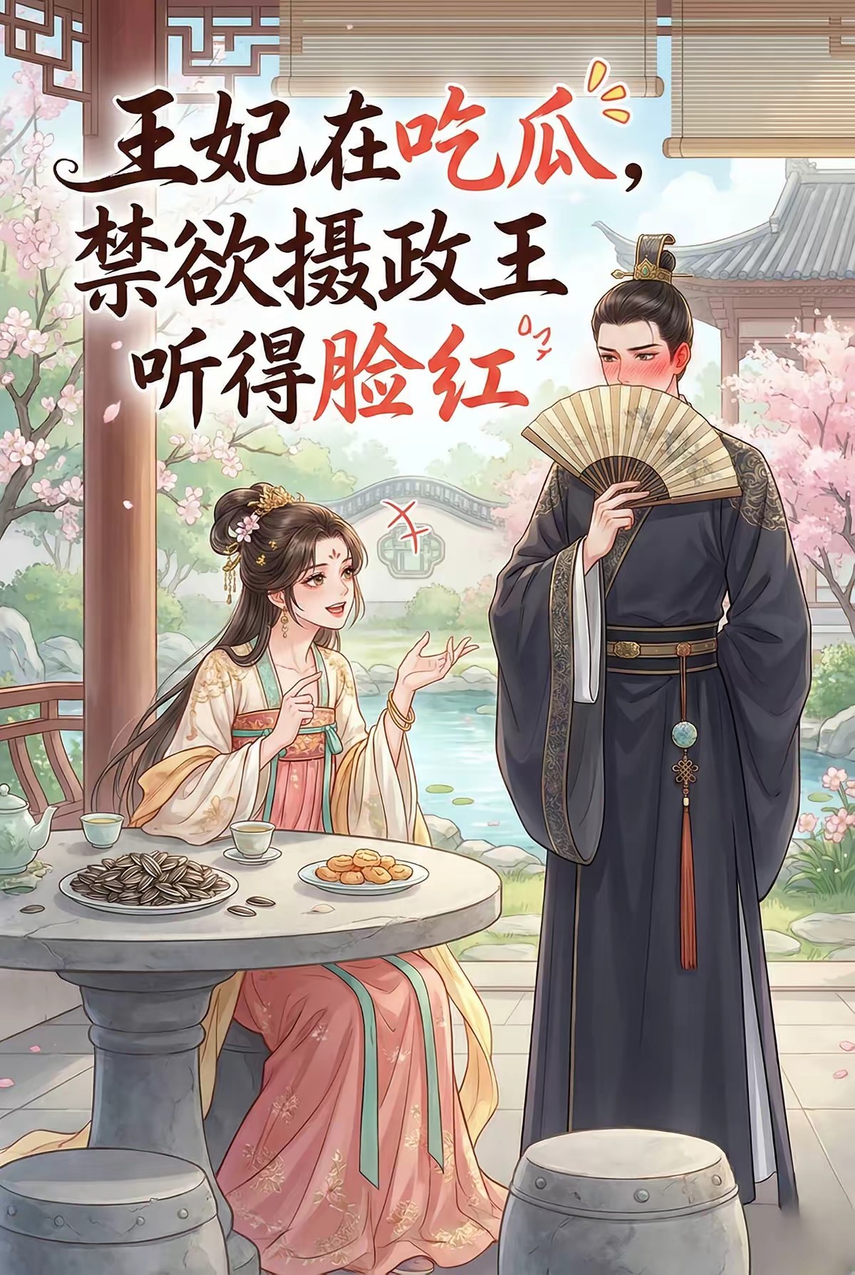 王妃在吃瓜，禁欲摄政王听得脸红封面
