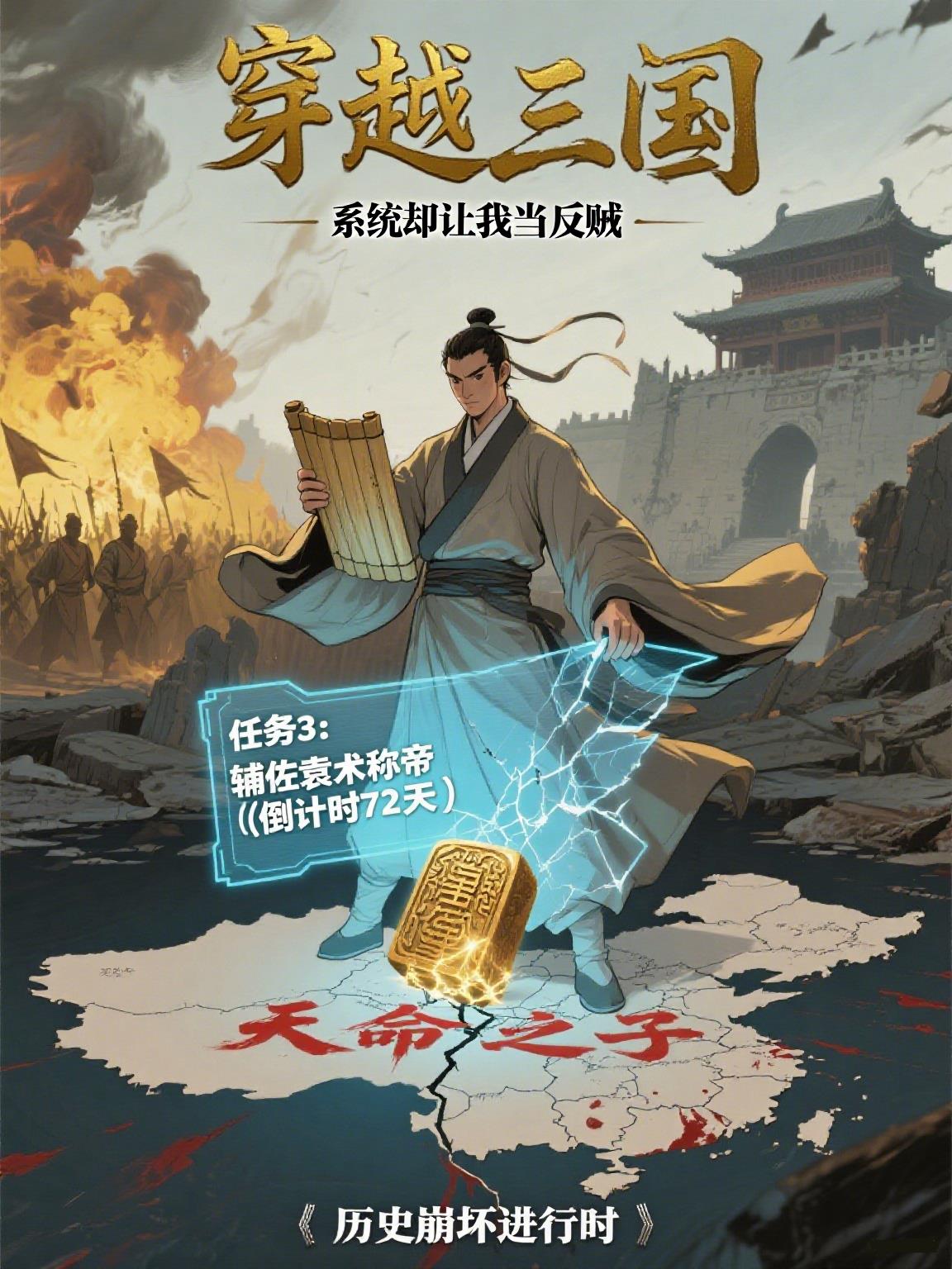 穿越三国，系统却让我当反贼封面