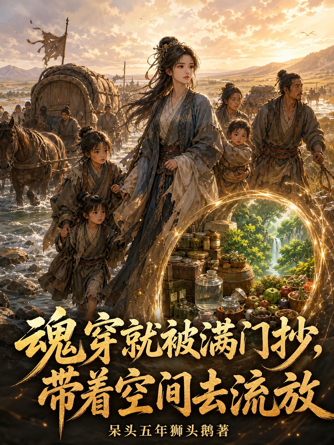 魂穿就被满门抄,带着空间去流放封面