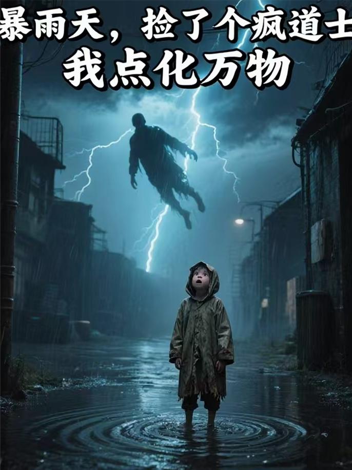暴雨天，捡了个疯道士我点化万物封面
