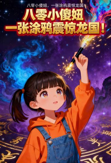 八零小傻妞，一张涂鸦震惊龙国！封面