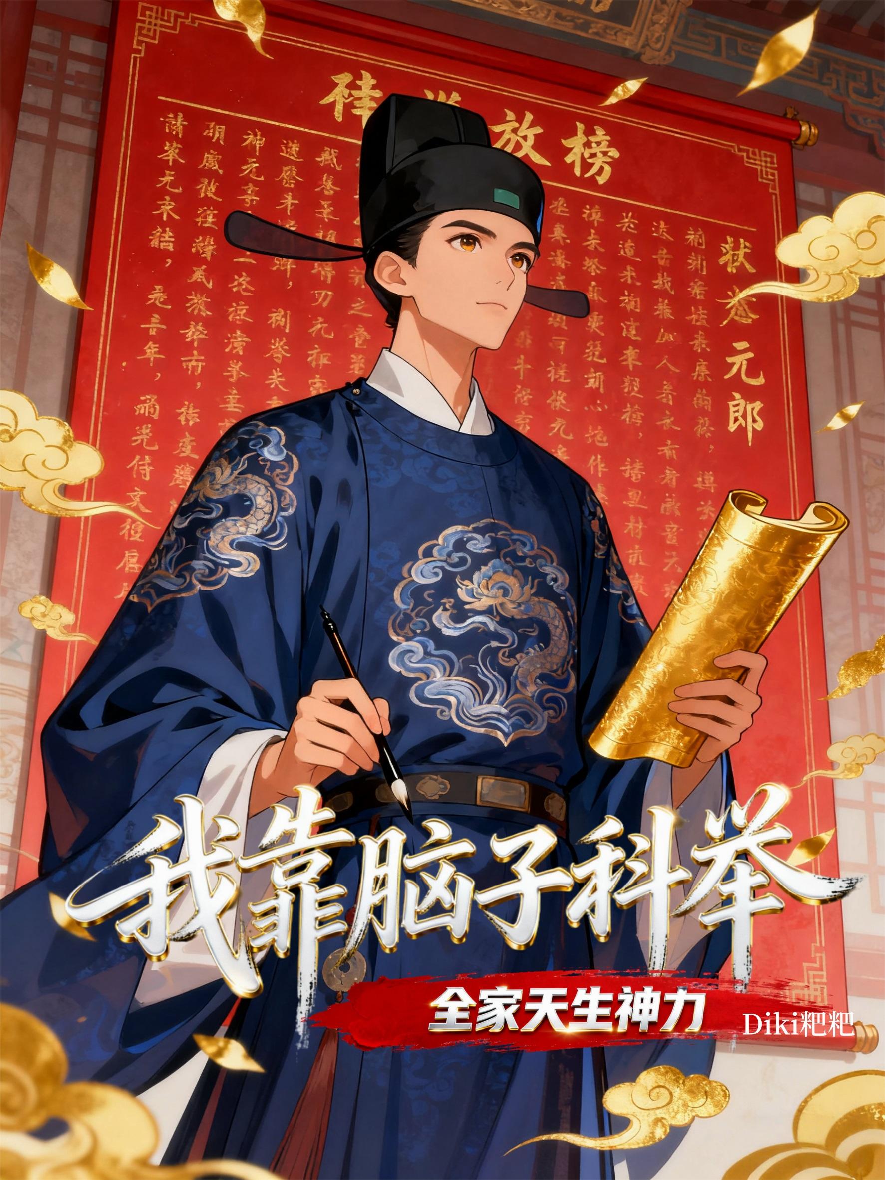 全家天生神力，我靠脑子科举封面