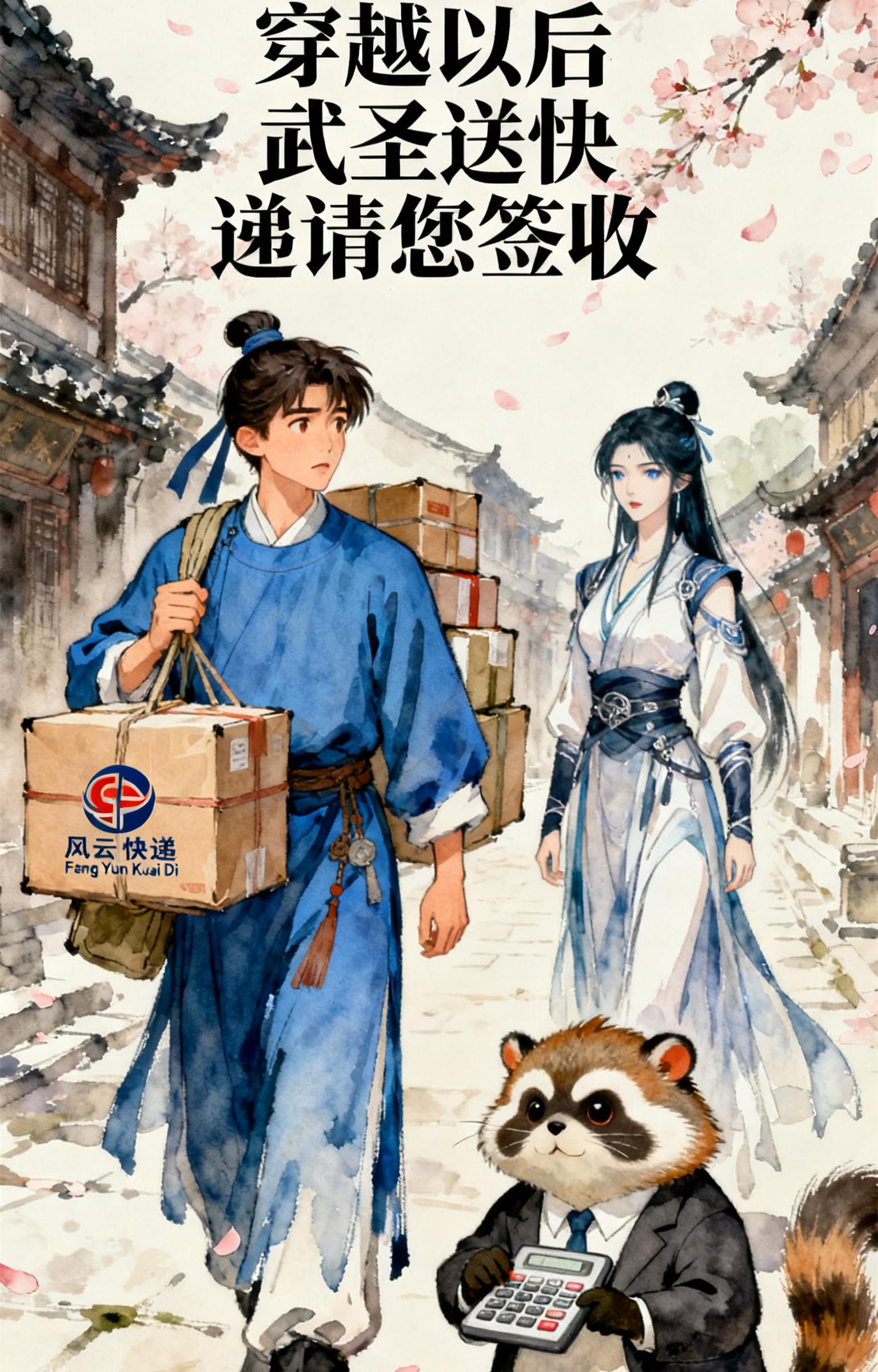 穿越以后武圣送快递请您签收封面