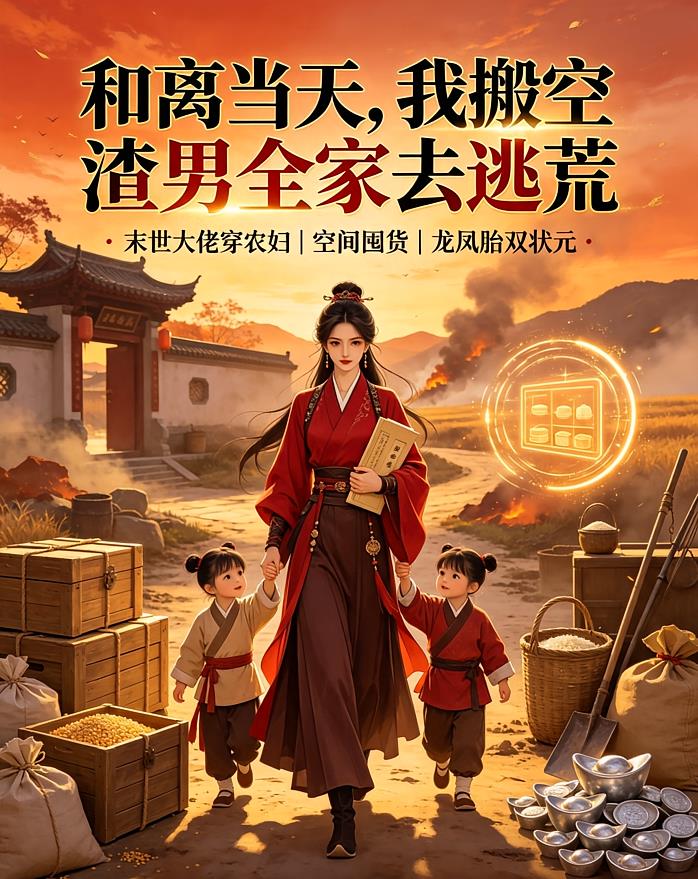 和离当天，我搬空渣男全家去逃荒封面