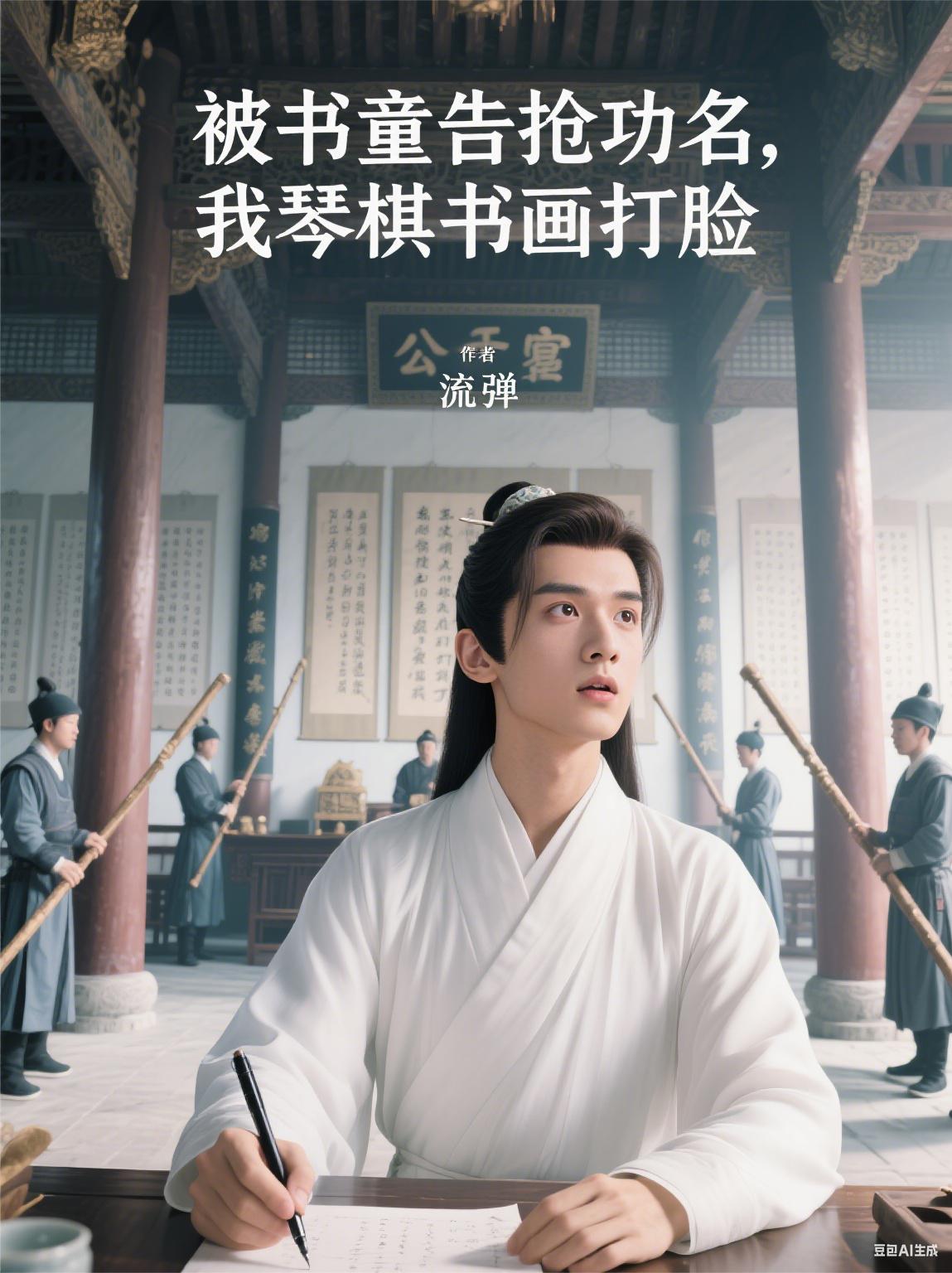 被书童告抢功名，我琴棋书画打脸封面