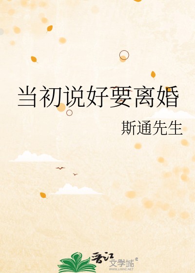 当初说好要离婚封面