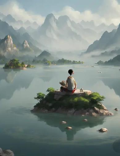 湖心有个小岛封面