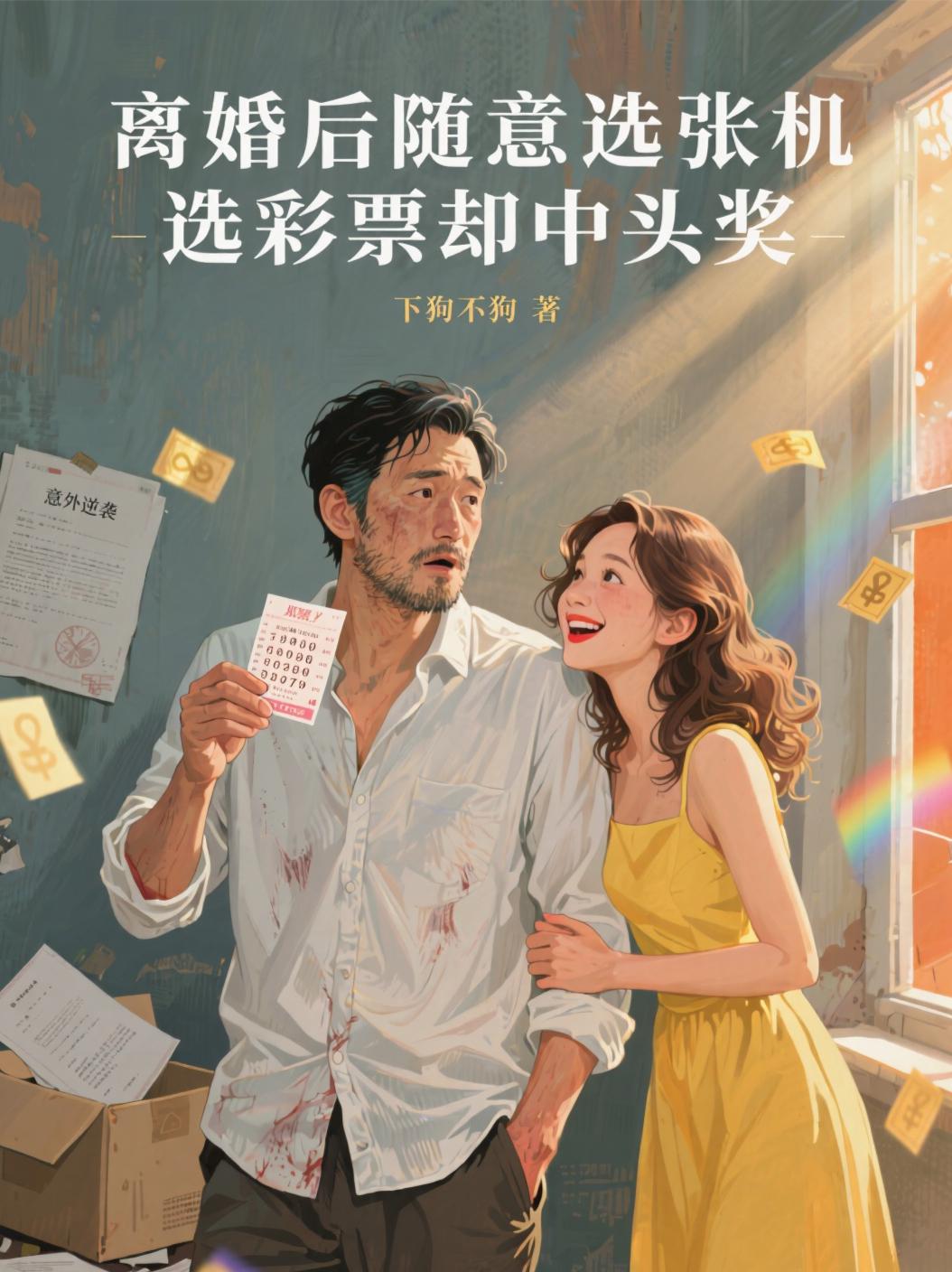 离婚后随意选张机选彩票却中头奖封面