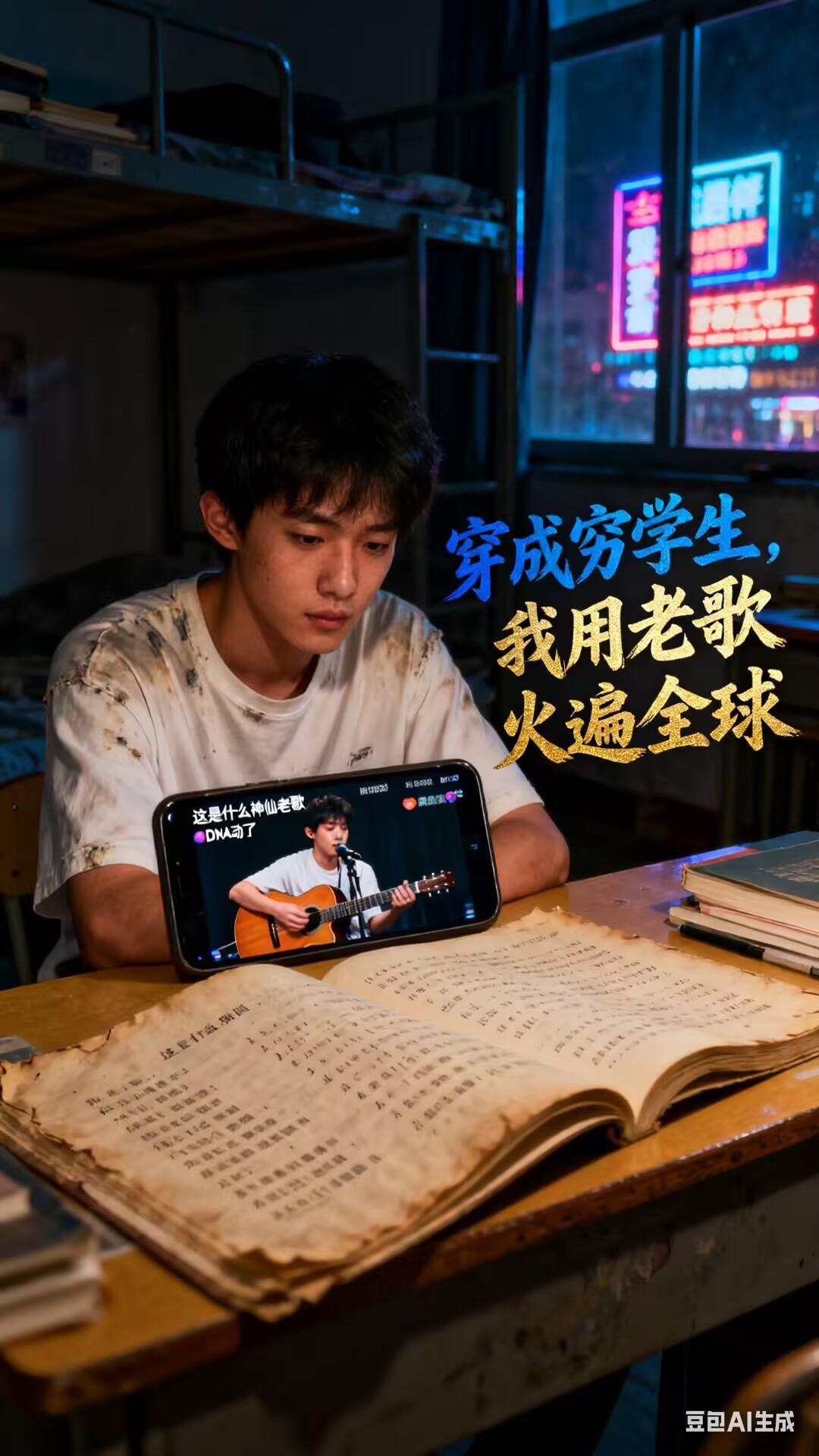 穿成穷学生，我用老歌火遍蓝星封面