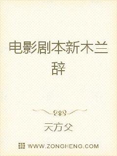 电影剧本新木兰辞封面