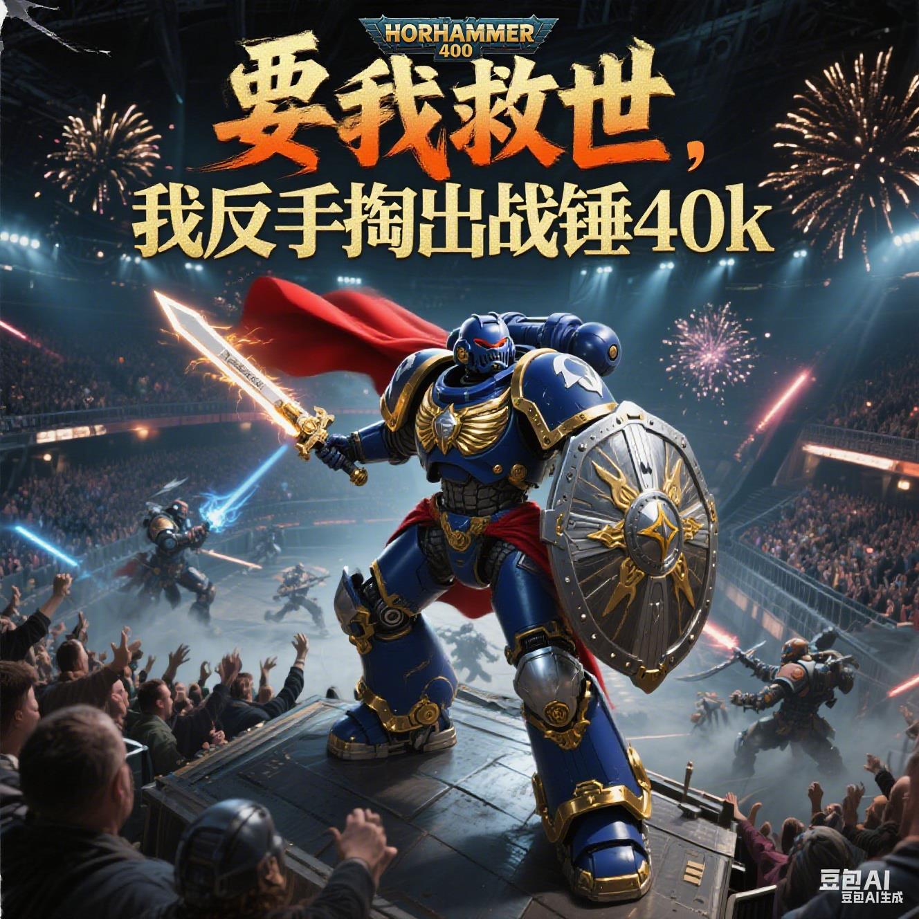 要我救世，我反手掏出战锤40k封面