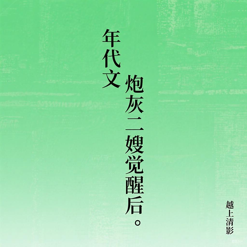 年代文炮灰二嫂觉醒后封面