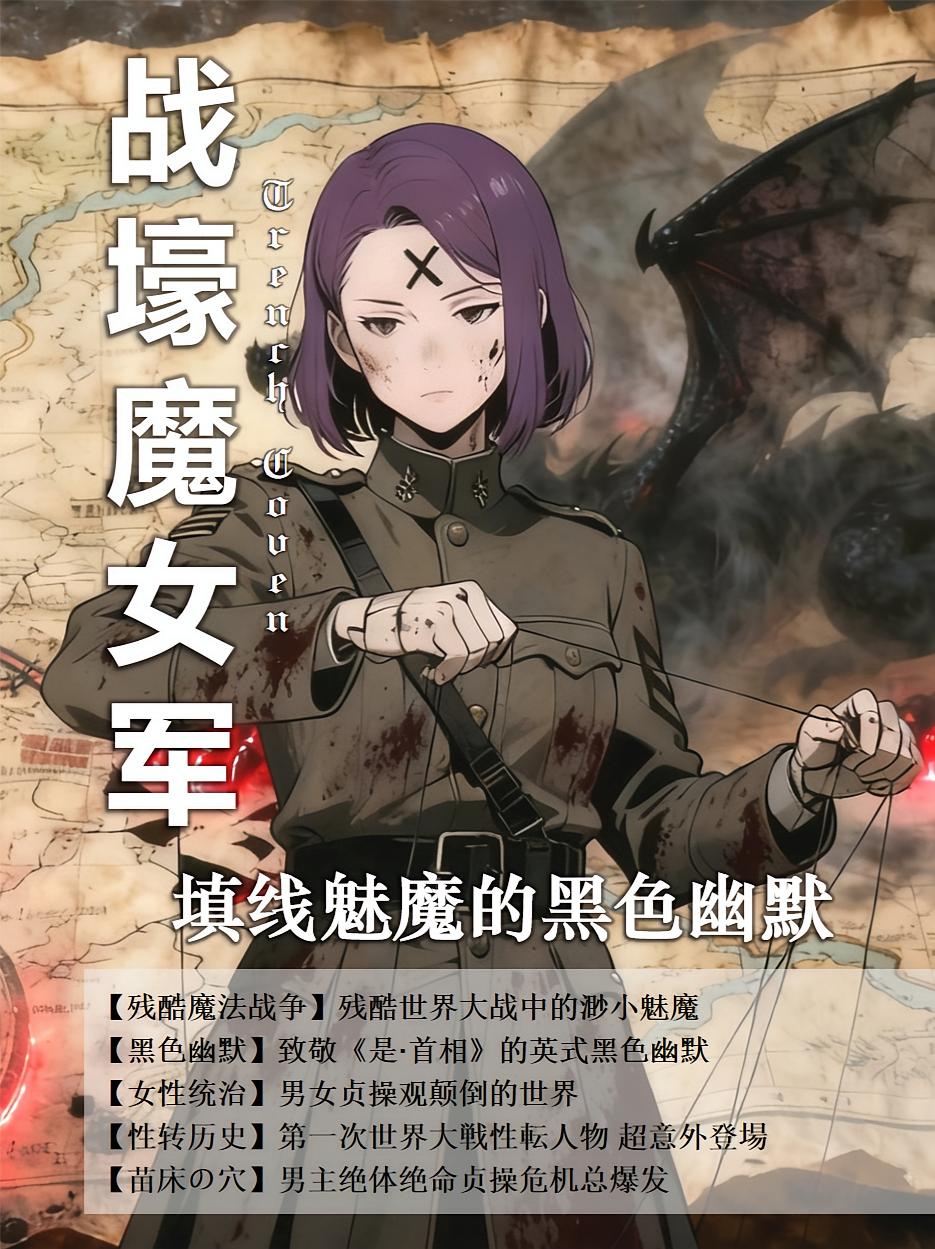 战壕魔女军：填线魅魔的黑色幽封面