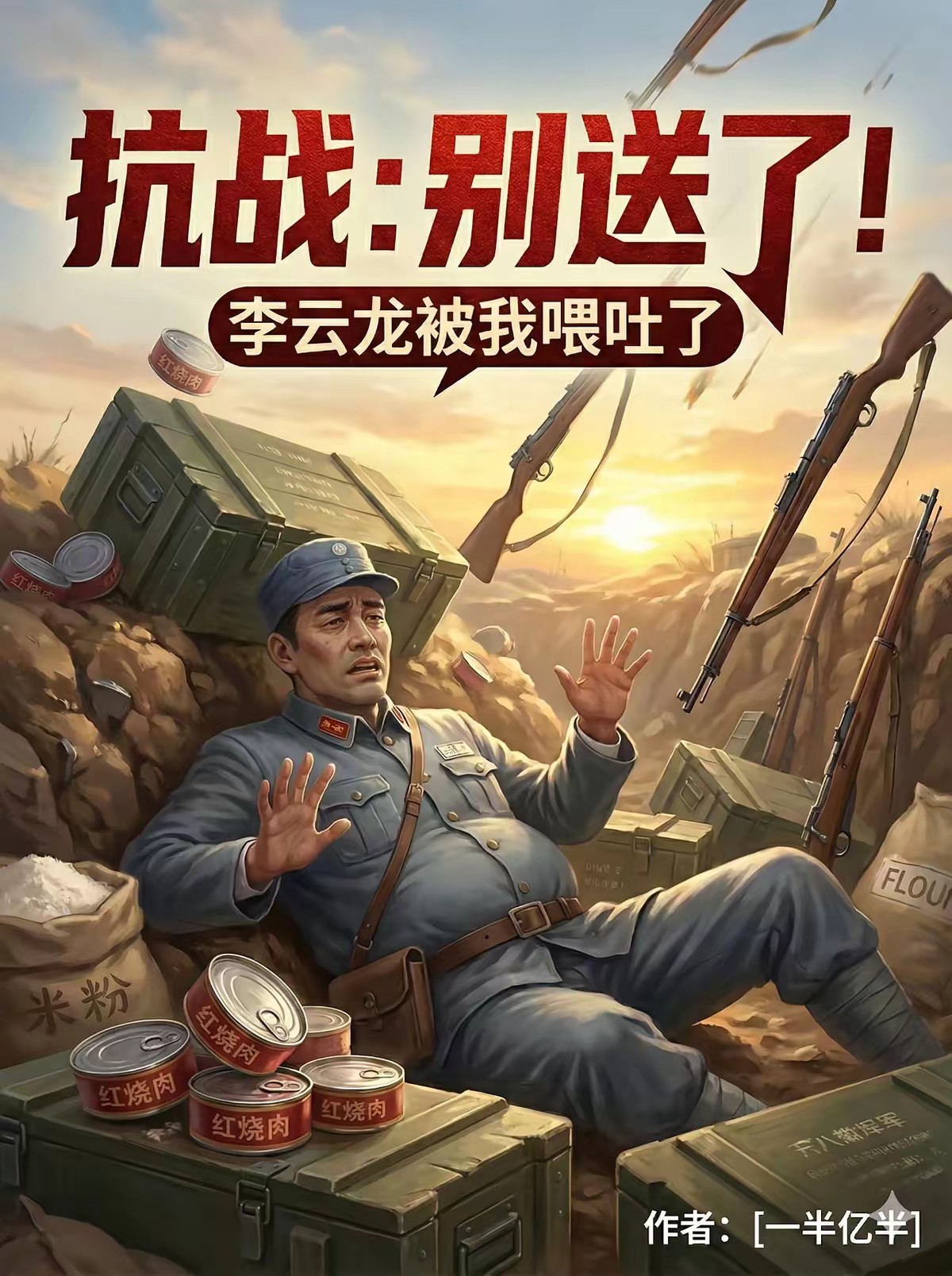 抗战：别送了！李云龙被我喂吐了封面
