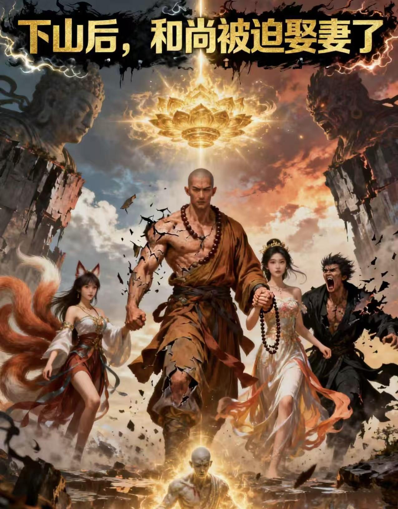 下山后,和尚被迫娶妻了封面