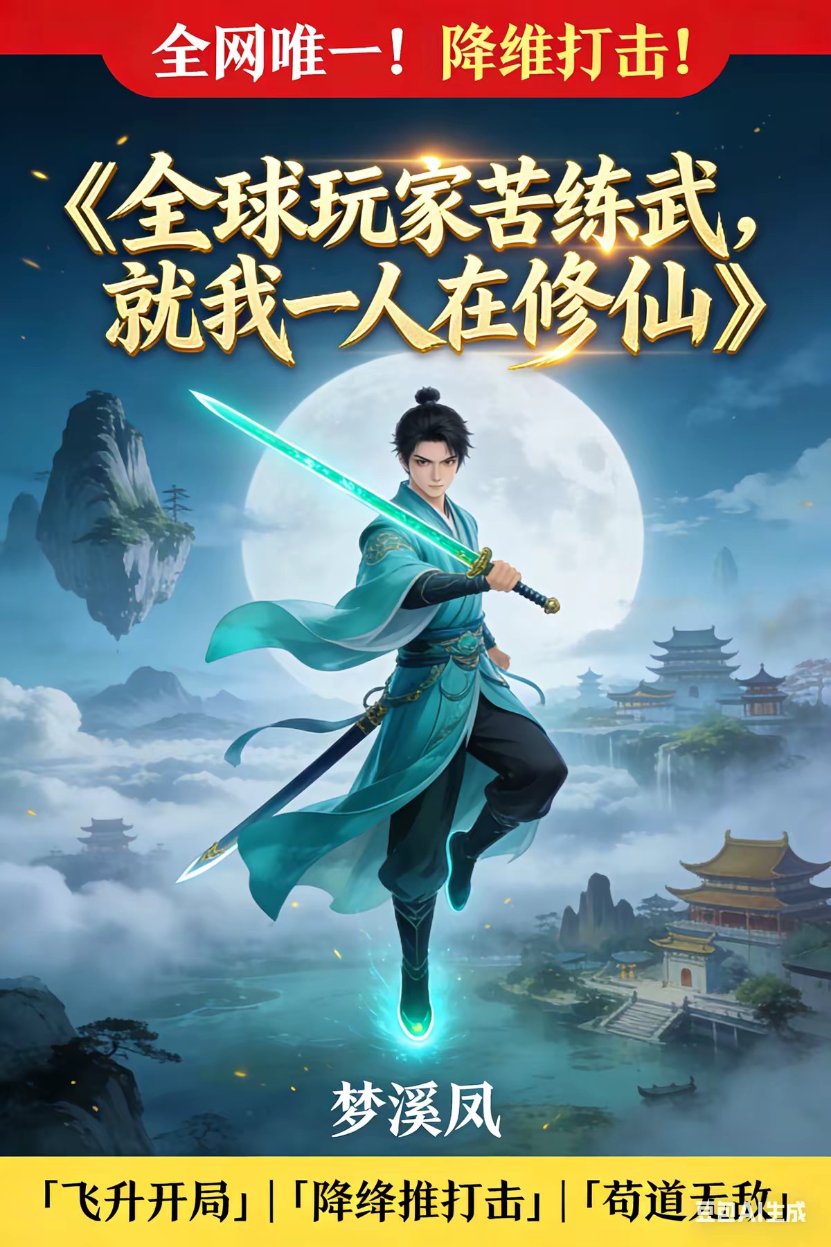 全球玩家苦练武，就我一人在修仙封面