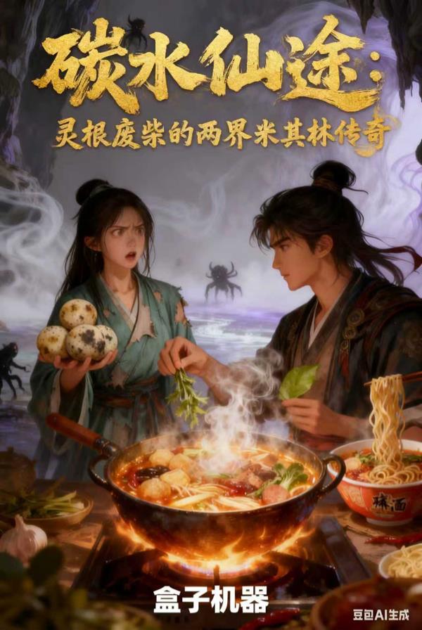 碳水仙途:灵根废柴的两界米其林封面