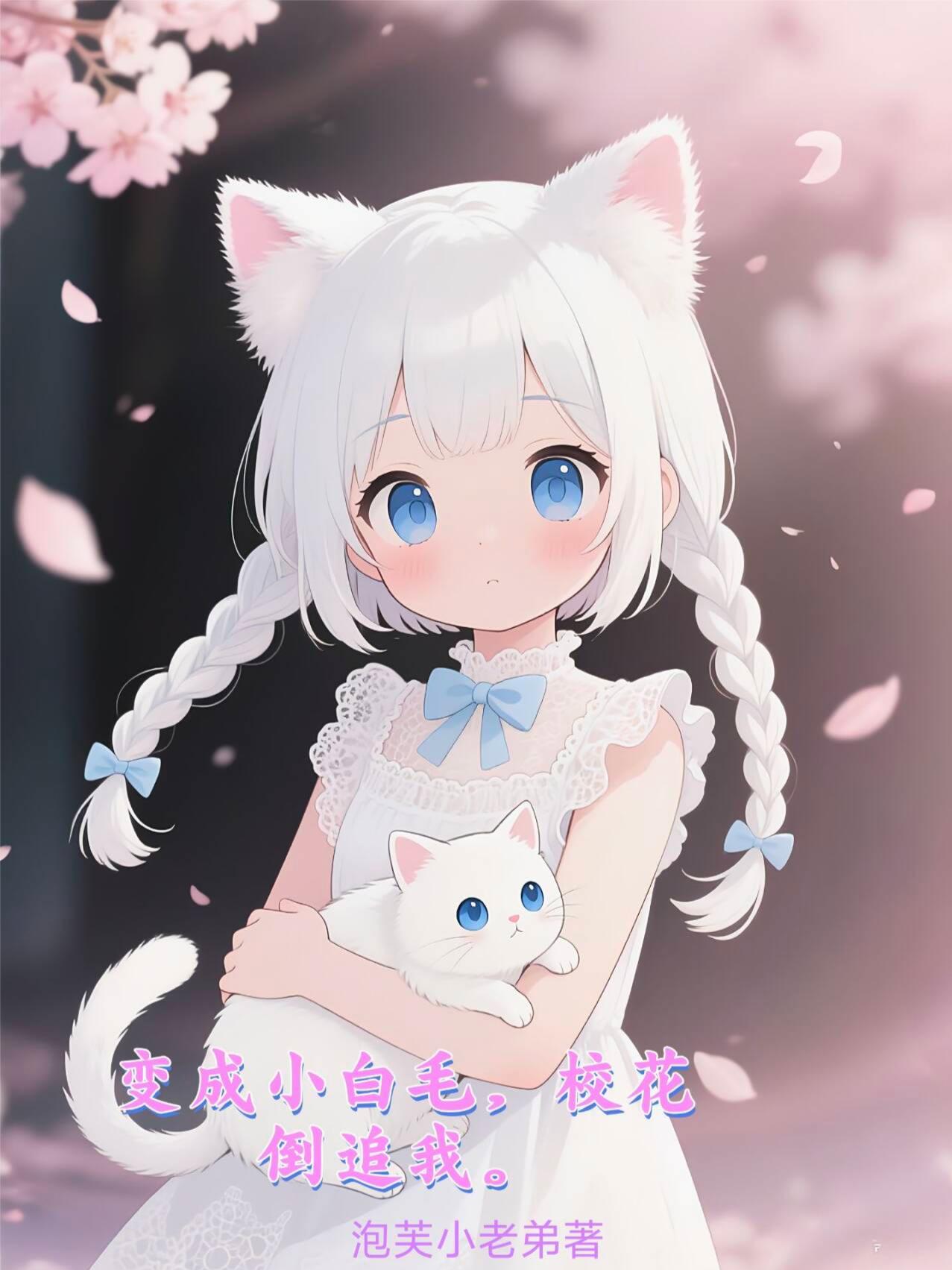 变成小白毛，校花倒追我封面