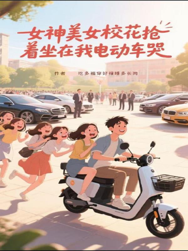 女神美女校花抢着坐在我电动车哭封面