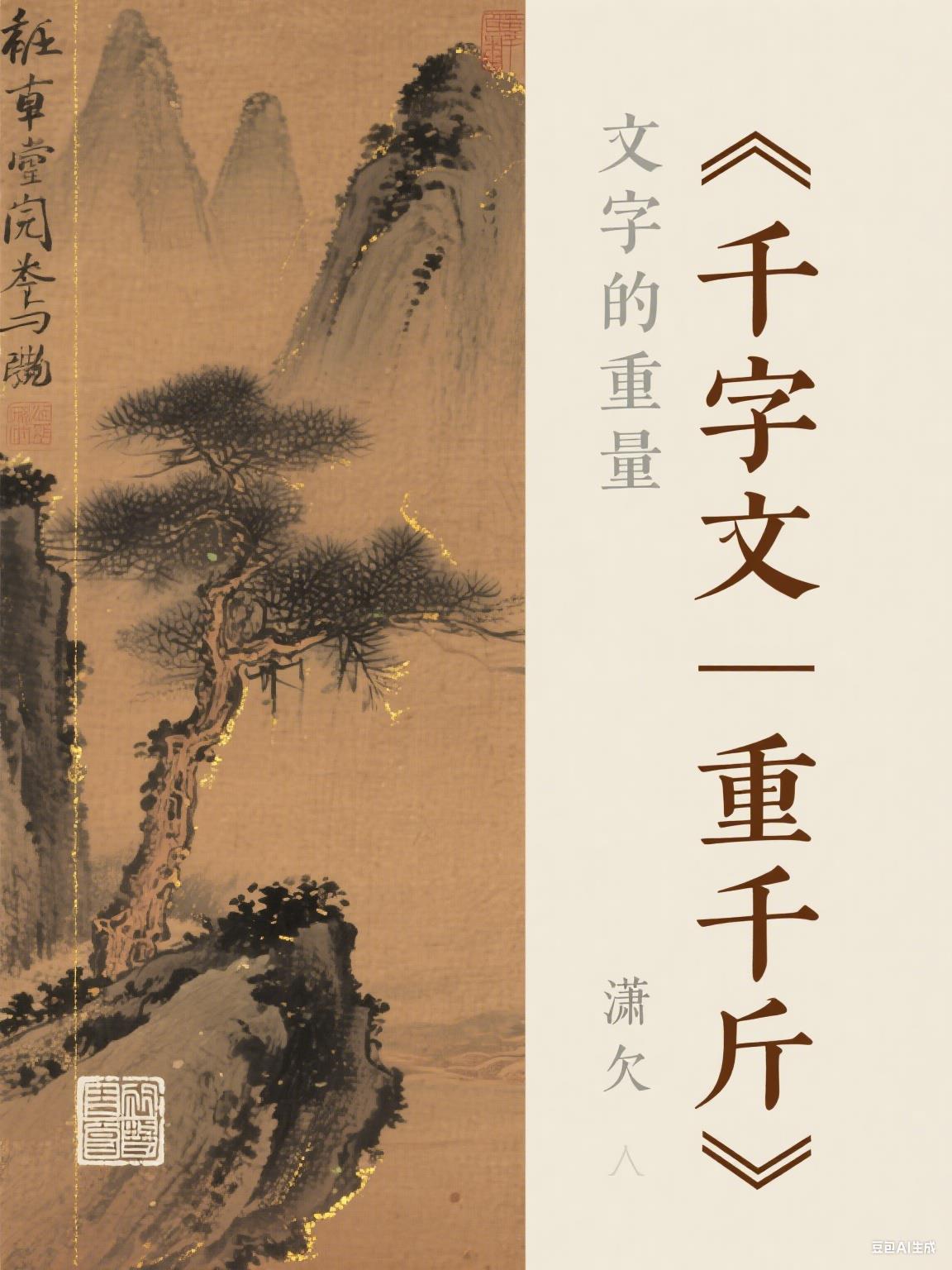 千字文：重千斤封面