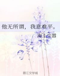 他无所谓，我意难平。封面