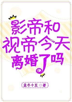 影帝视帝今天离婚了吗封面