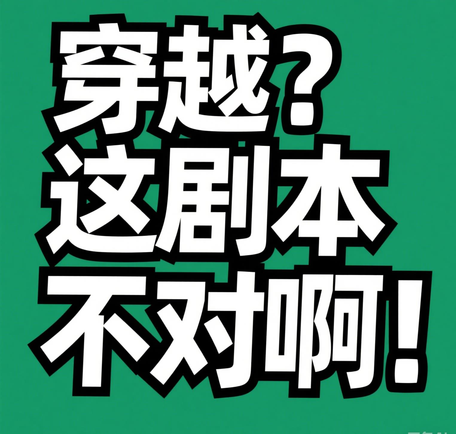 穿越？这剧本不对啊！封面