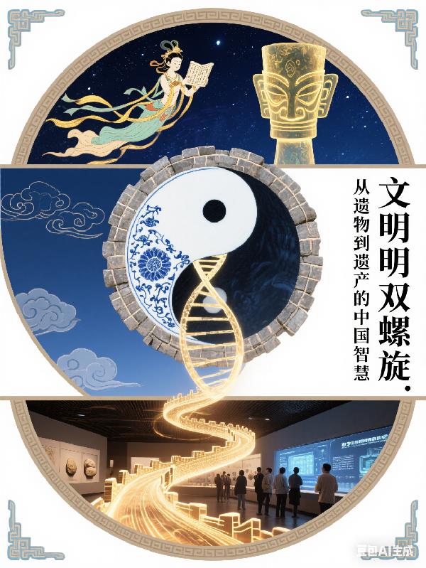 文明双螺旋：从遗物到遗产的智慧封面