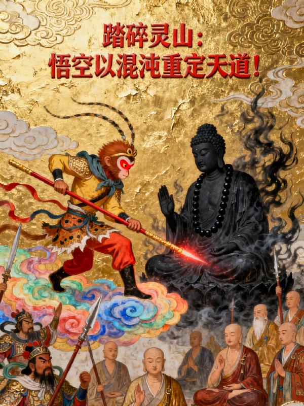 踏碎灵山：悟空以混沌重定天道！封面