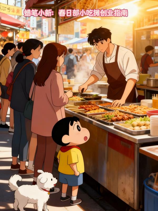 蜡笔小新：春日部小吃摊创业指南封面