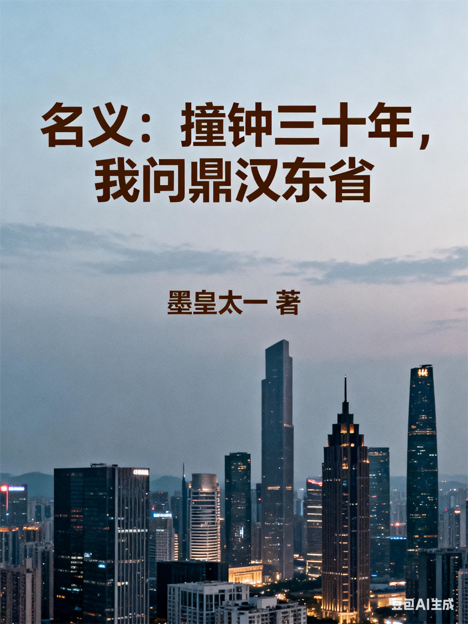 名义：撞钟三十年，我问鼎汉东省封面