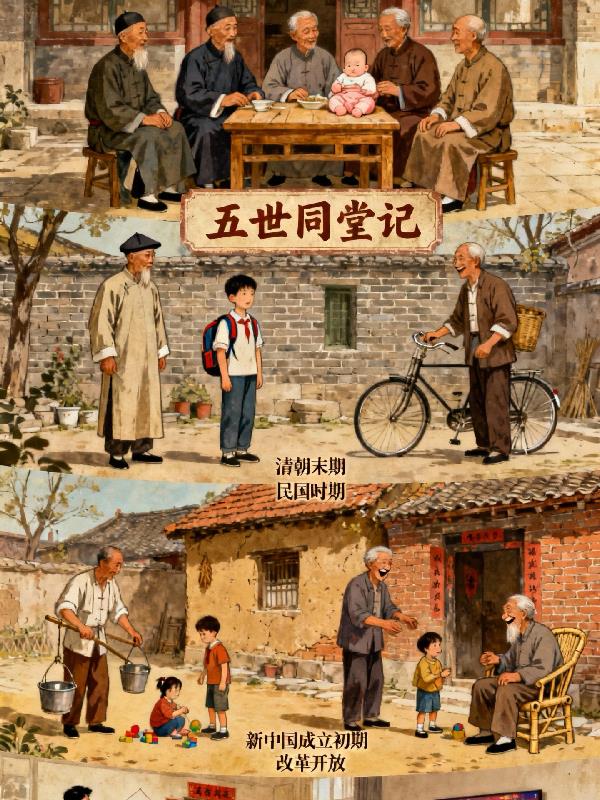 五世同堂记封面