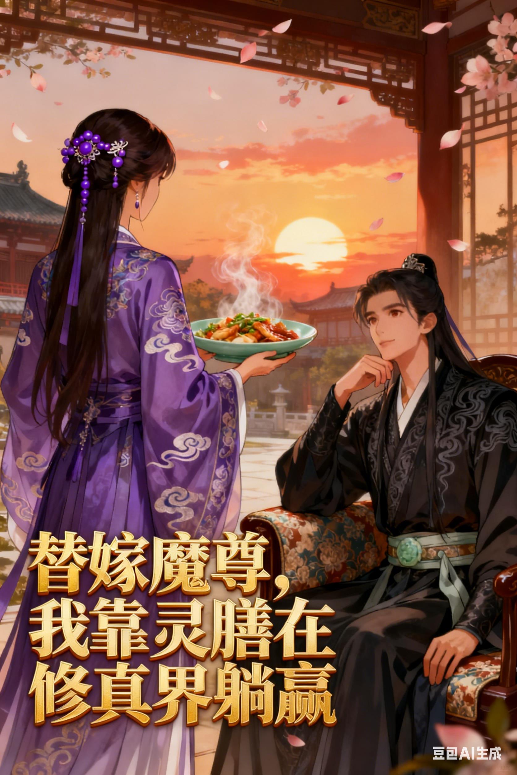 替嫁魔尊,我靠灵膳在修真界躺赢封面