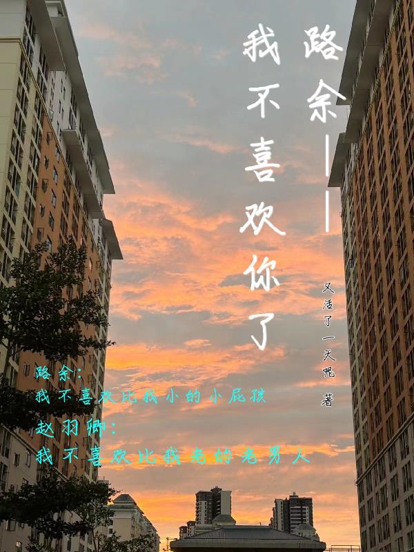 路余，我不喜欢你了封面