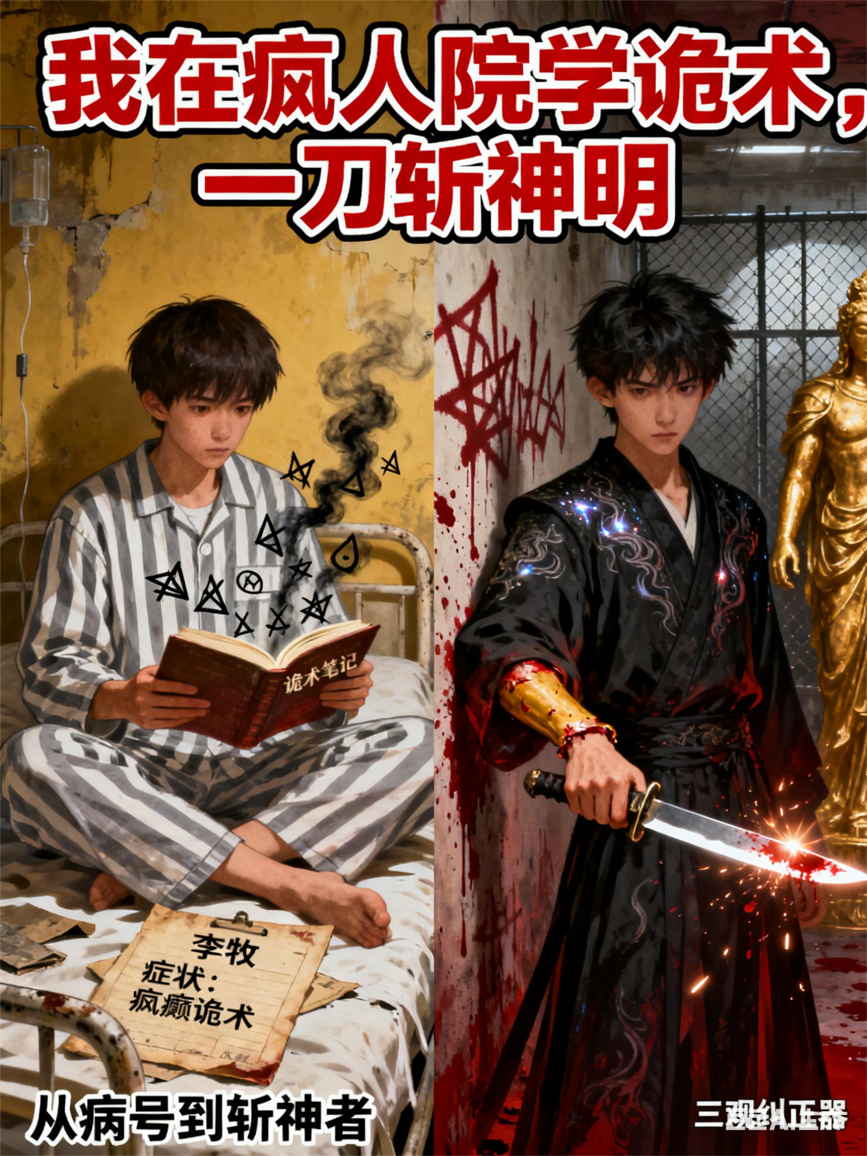 我在疯人院学诡术，一刀斩神明封面